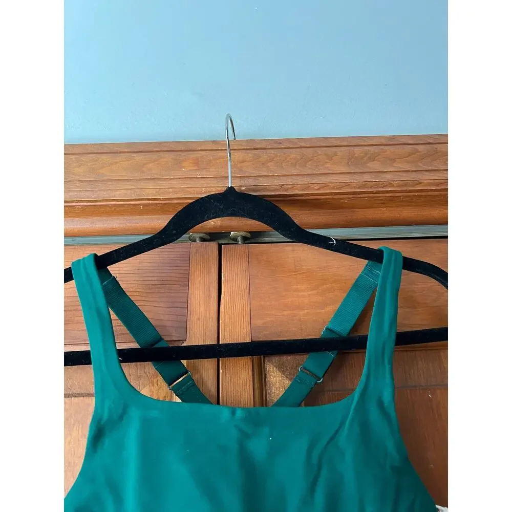 NWT Free People Movement x Hatch Never Better Square Neck Bra Garden Green Sz XS